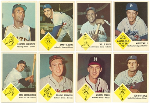 1963 Fleer Baseball High Grade Complete Set (66) Plus Checklist